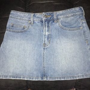 Denim mini skirt